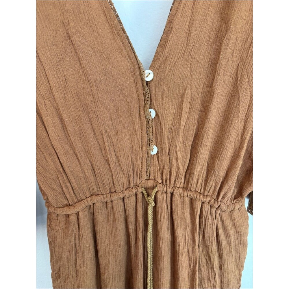 Free People Angela jumpsuit bohemian flowy pants suit women’s small NWT festival - Picture 9 of 14